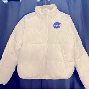White NASA bomber jacket
